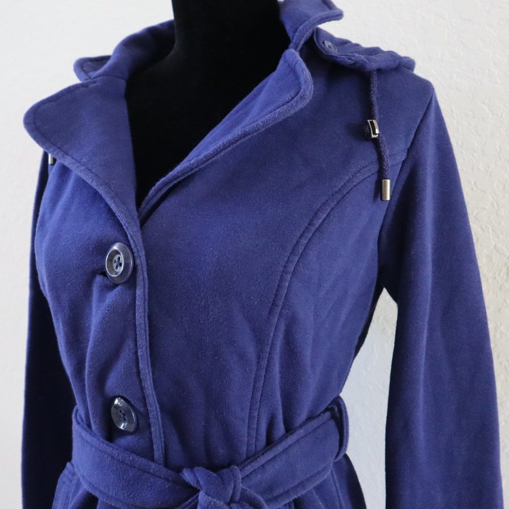 ❌SOLD❌Jones New York Belted Button Up Peacoat Jacket